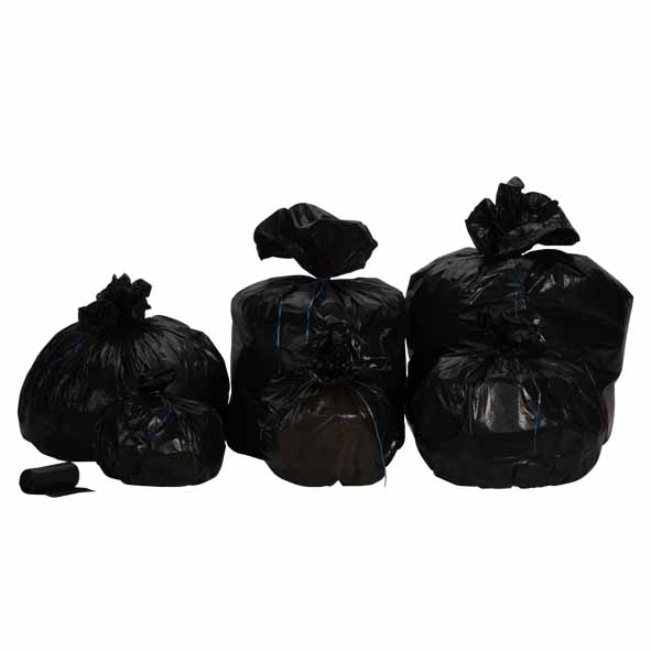 STARPAK, Sacs Poubelle, LDPE, 30 Litres, Gris, 4 Rouleaux De 20 Sacs, 12397